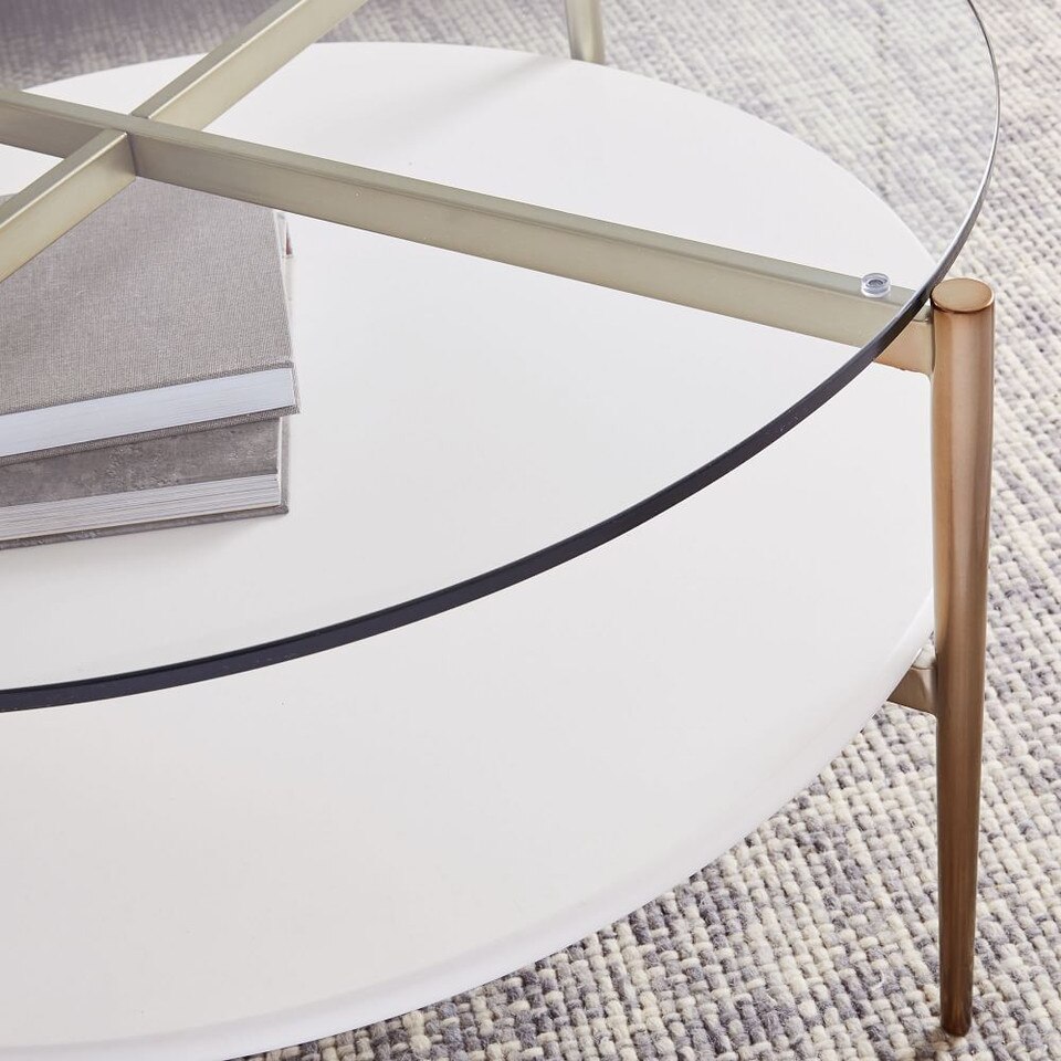 Mid-Century Art Display Round Coffee Table | west elm United Kingdom